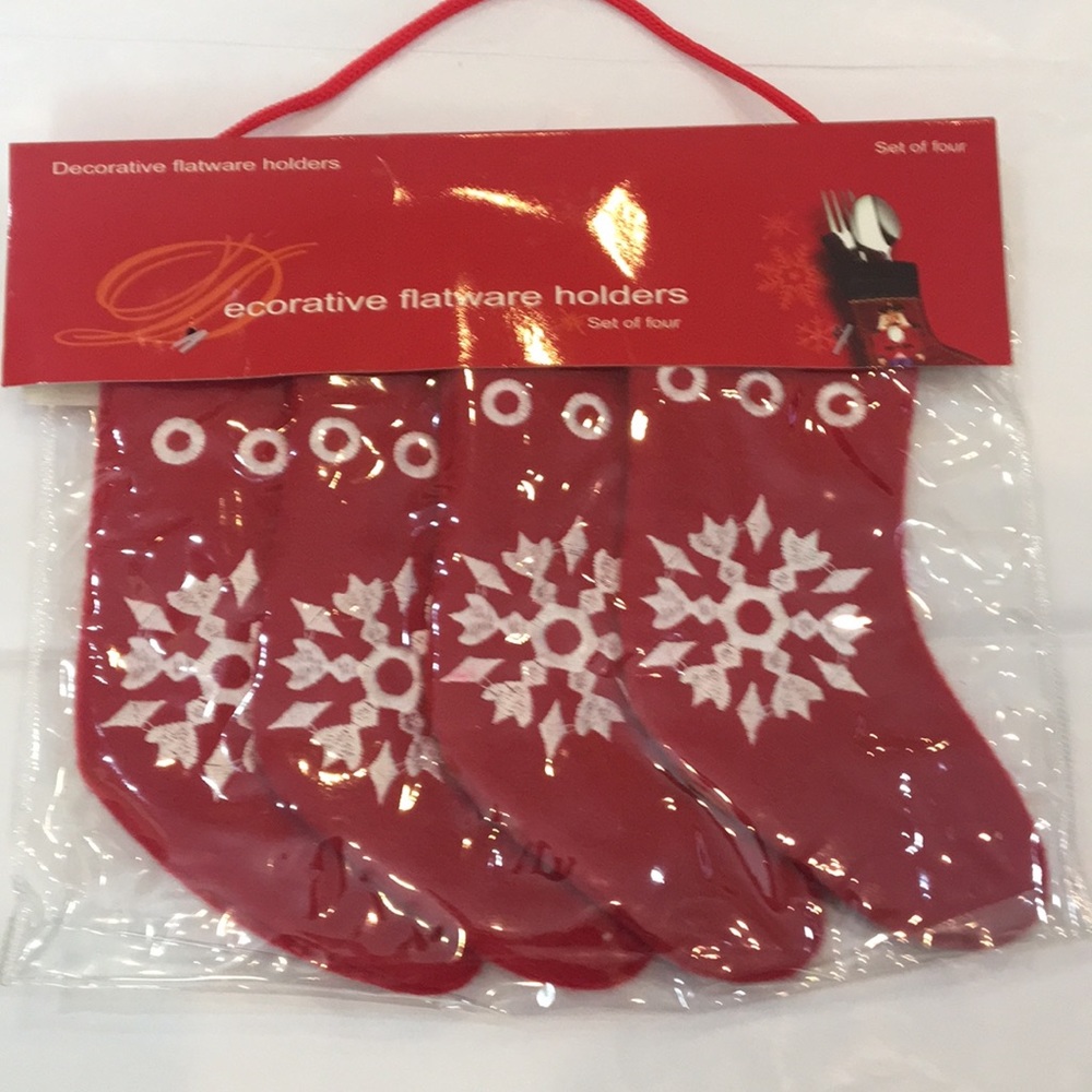 New decorative Christmas flatware holder